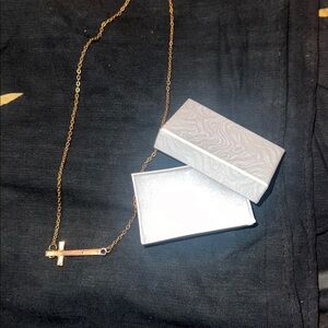 Elegant Gold Cross Necklace